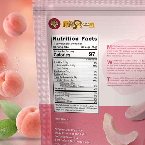 Premium Freeze-Dried Peach