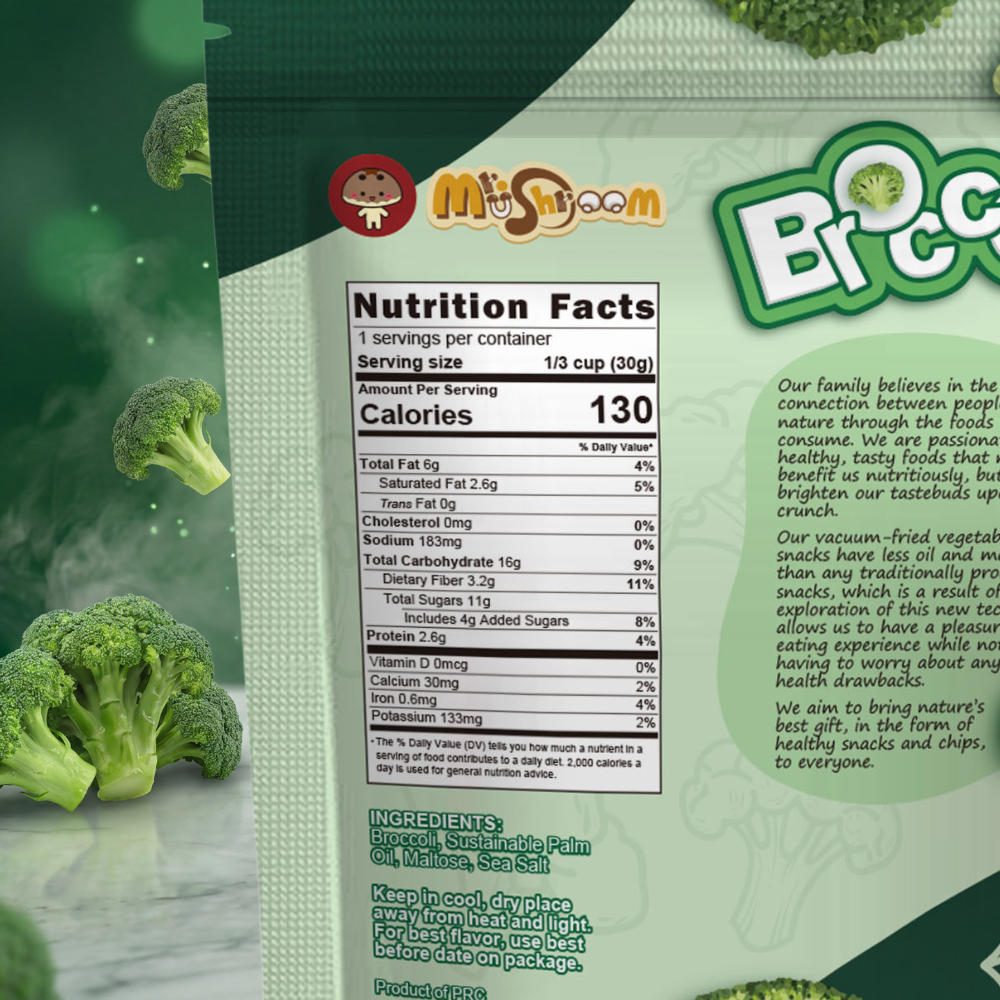 Premium Vacuum-Fried Broccoli