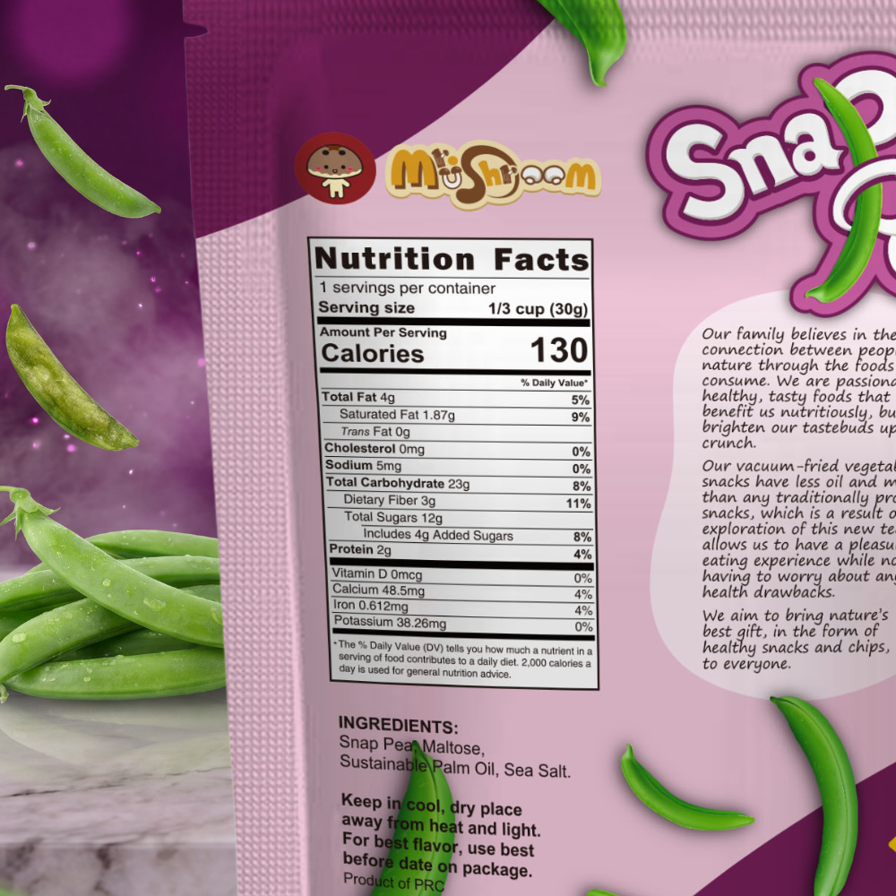 Premium Vacuum-Fried Snap Pea