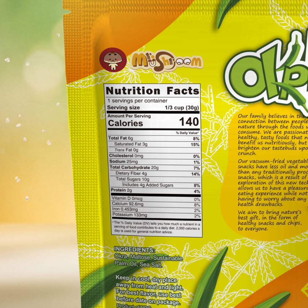 Premium Vacuum-Fried Okra