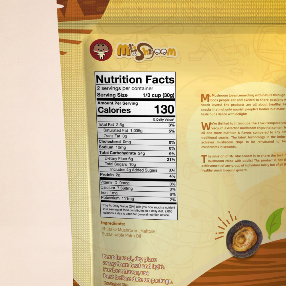 Premium Vacuum-Fried Shiitake Mushroom - Original