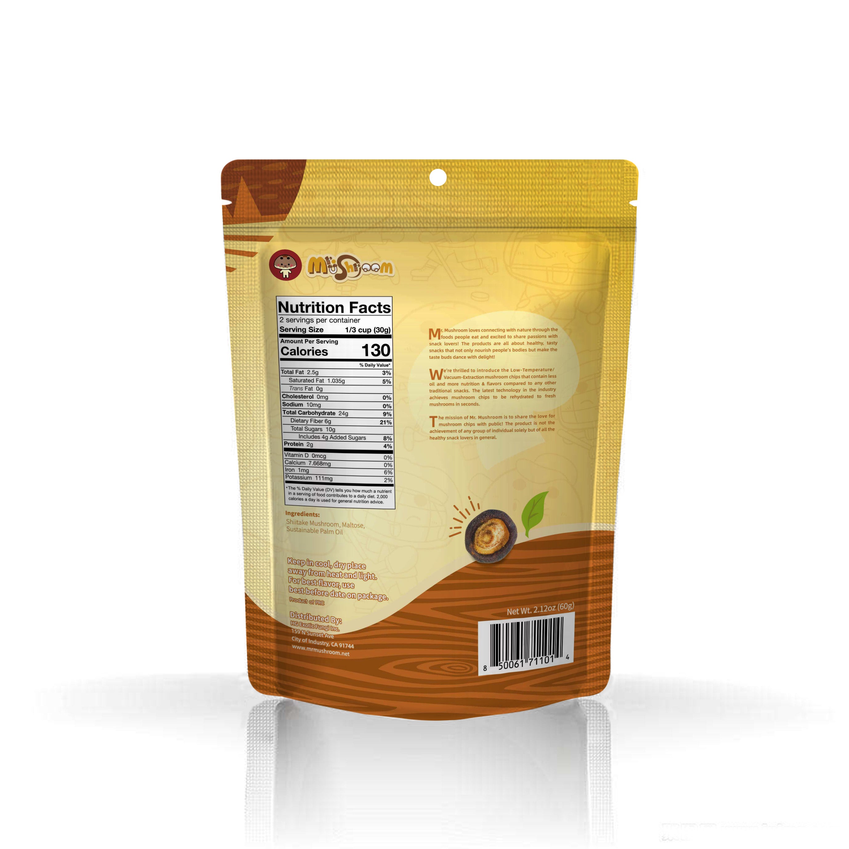 Mr.Mushroom Premium Vacuum-Fried Shiitake Mushroom - Original
