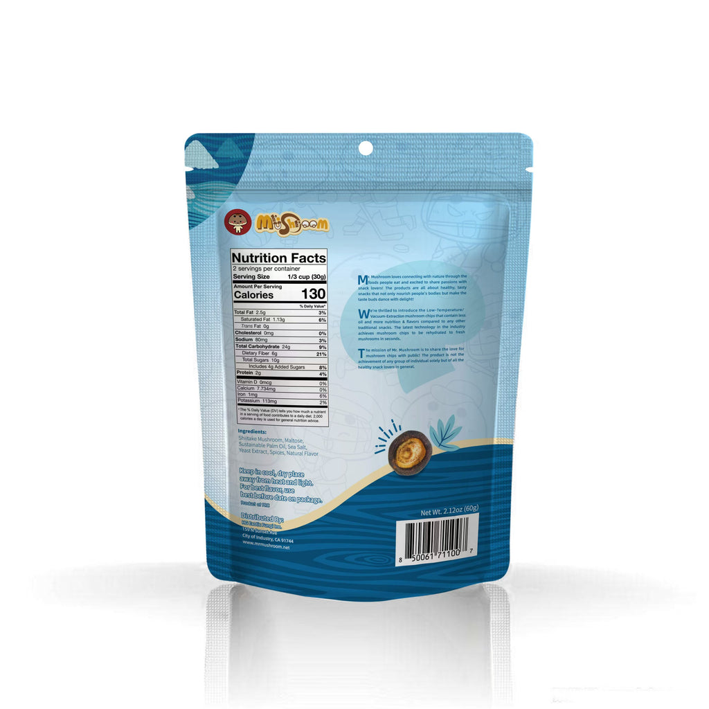 Mr.Mushroom Premium Vacuum-Fried Shiitake Mushroom - Sea Salt