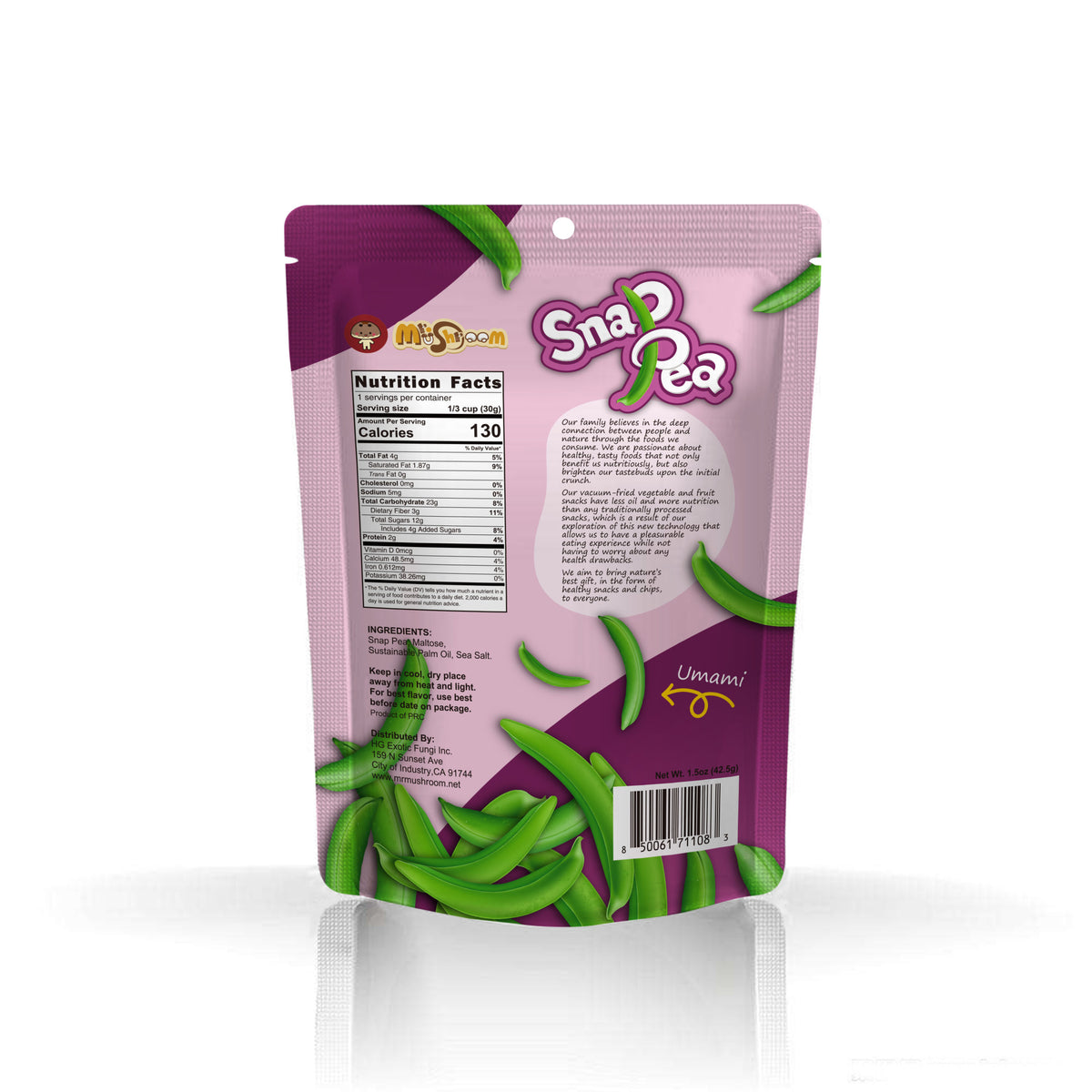 Premium Vacuum-Fried Snap Pea