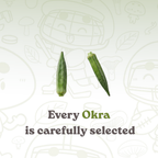 Premium Vacuum-Fried Okra | 1 bag