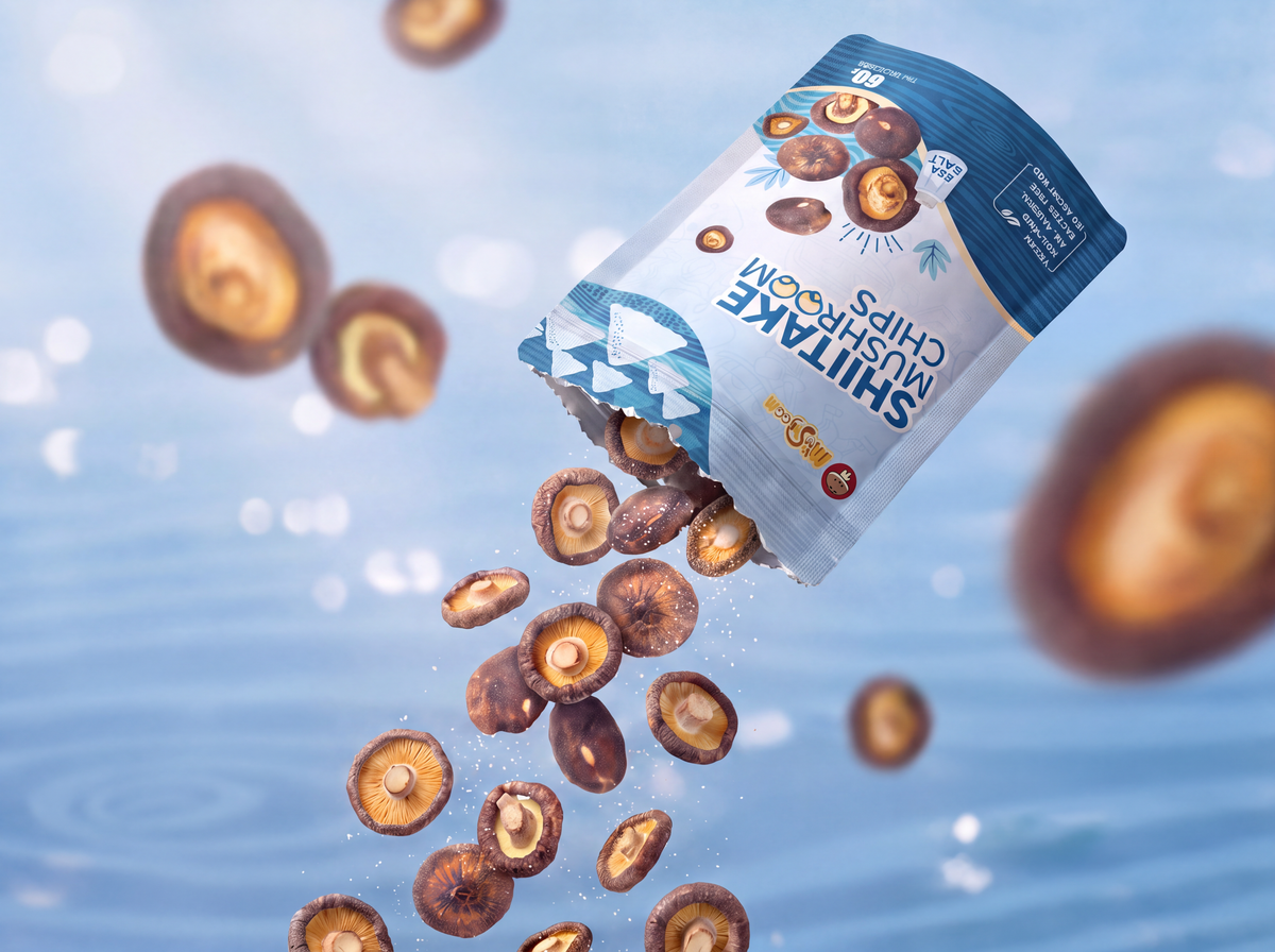 Premium Vacuum-Fried Shiitake Mushroom - Sea Salt
